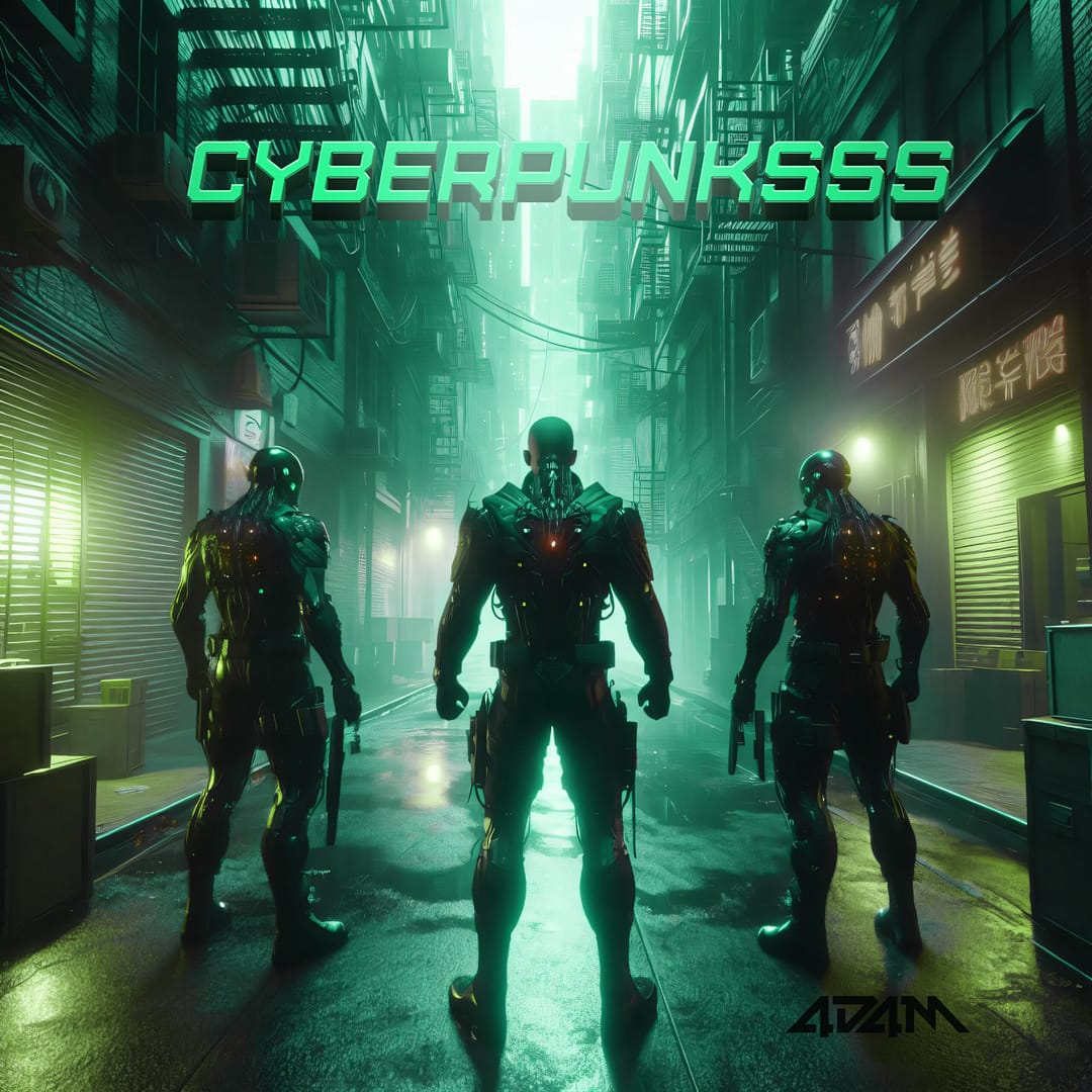 4D4M - Cyberpunksss EDM Album Art